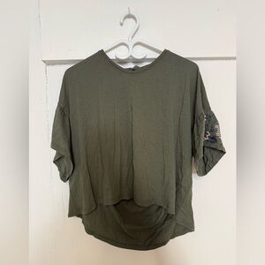 Reitmans Floral Short Sleeved Flowy Top